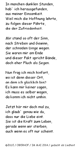 Tiefgruendige Gedichte Leben