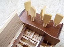 Justierbare S�ttel f�r Melodiesaiten